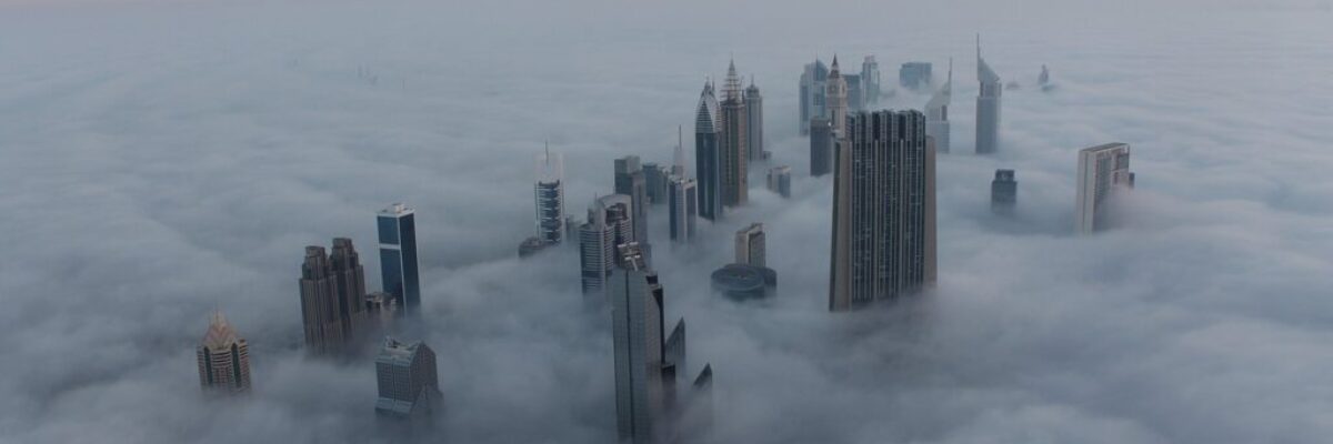 cityscape dubai fog sunrise burj 637990